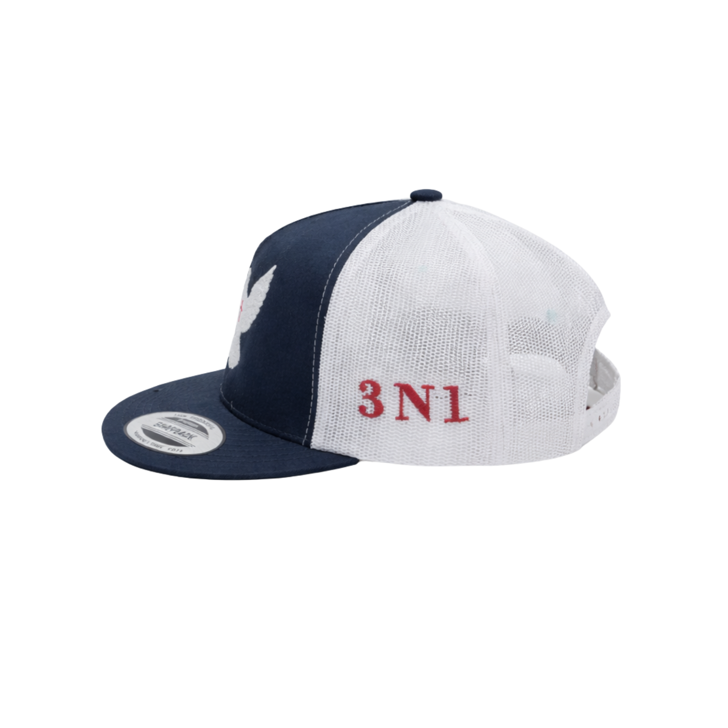 3N1 Trucker Snapback – Navy & White Dove Edition