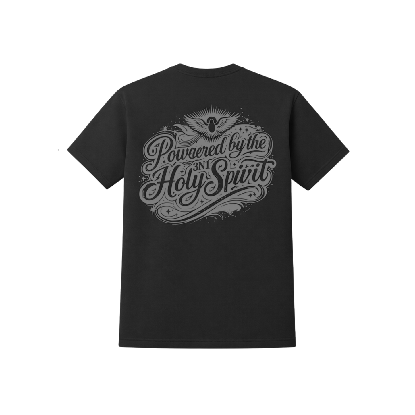 Washed Black "Powered by the Holy Spirit" T-Shirt