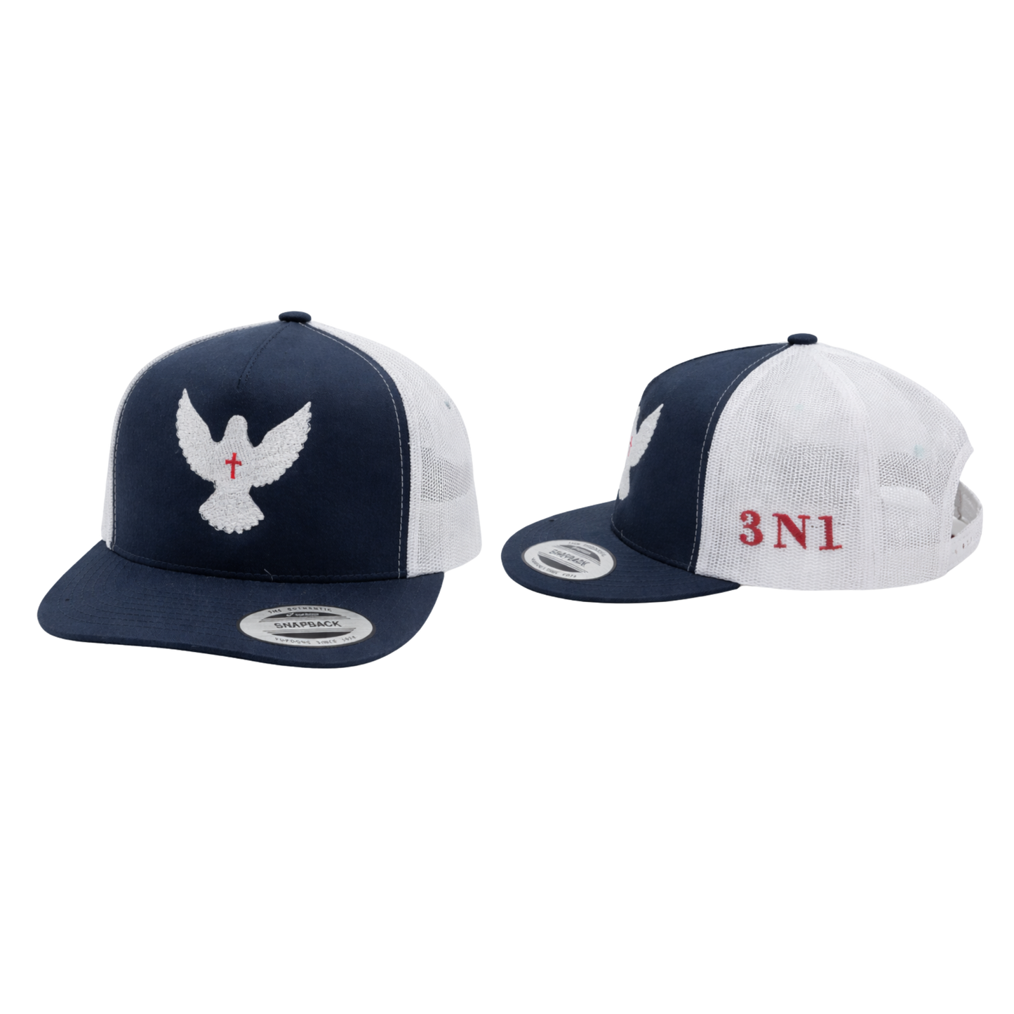 3N1 Trucker Snapback – Navy & White Dove Edition