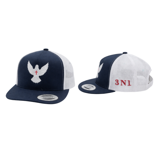 3N1 Trucker Snapback – Navy & White Dove Edition