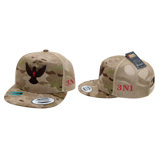 3N1 Trucker Snapback – Camo Dove Edition