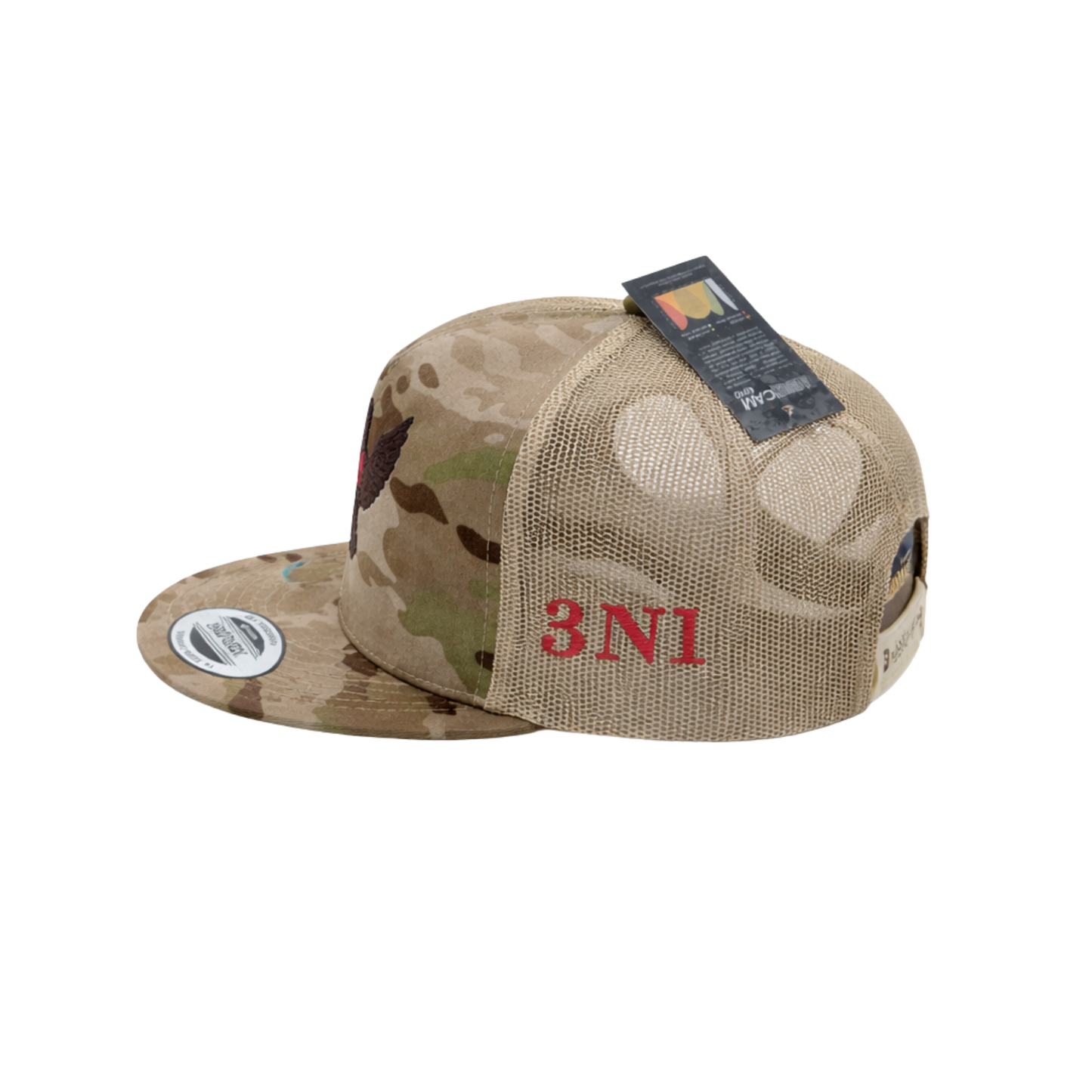 3N1 Trucker Snapback – Camo Dove Edition