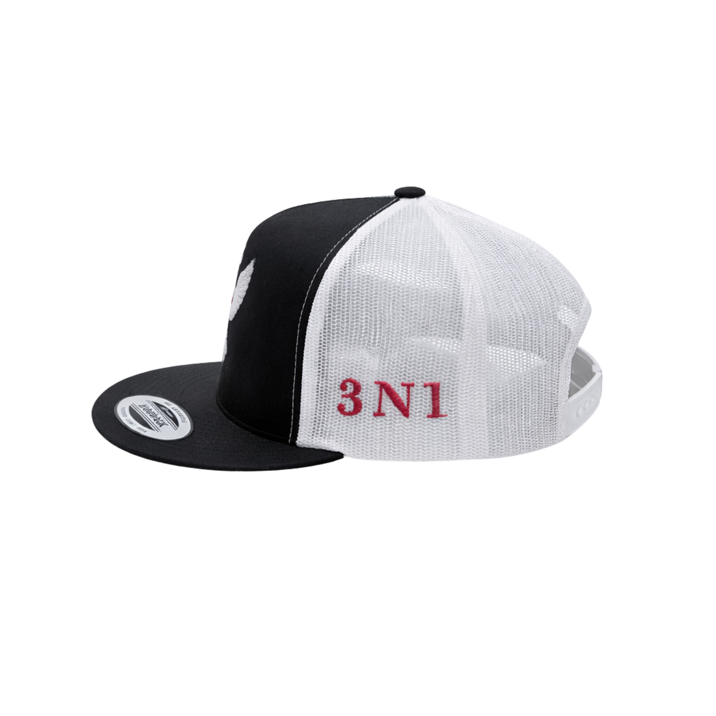 3N1 Trucker Snapback – Black & White Dove Edition