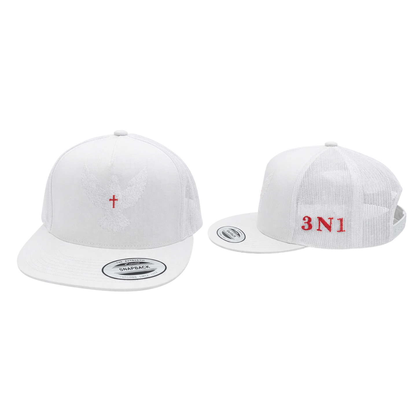 3N1 Trucker Snapback – White Dove Edition