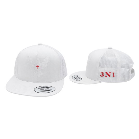 3N1 Trucker Snapback – White Dove Edition