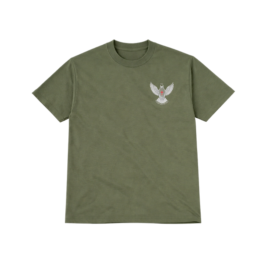 3N1 Olive Green Father Son Holy Spirit T-Shirt