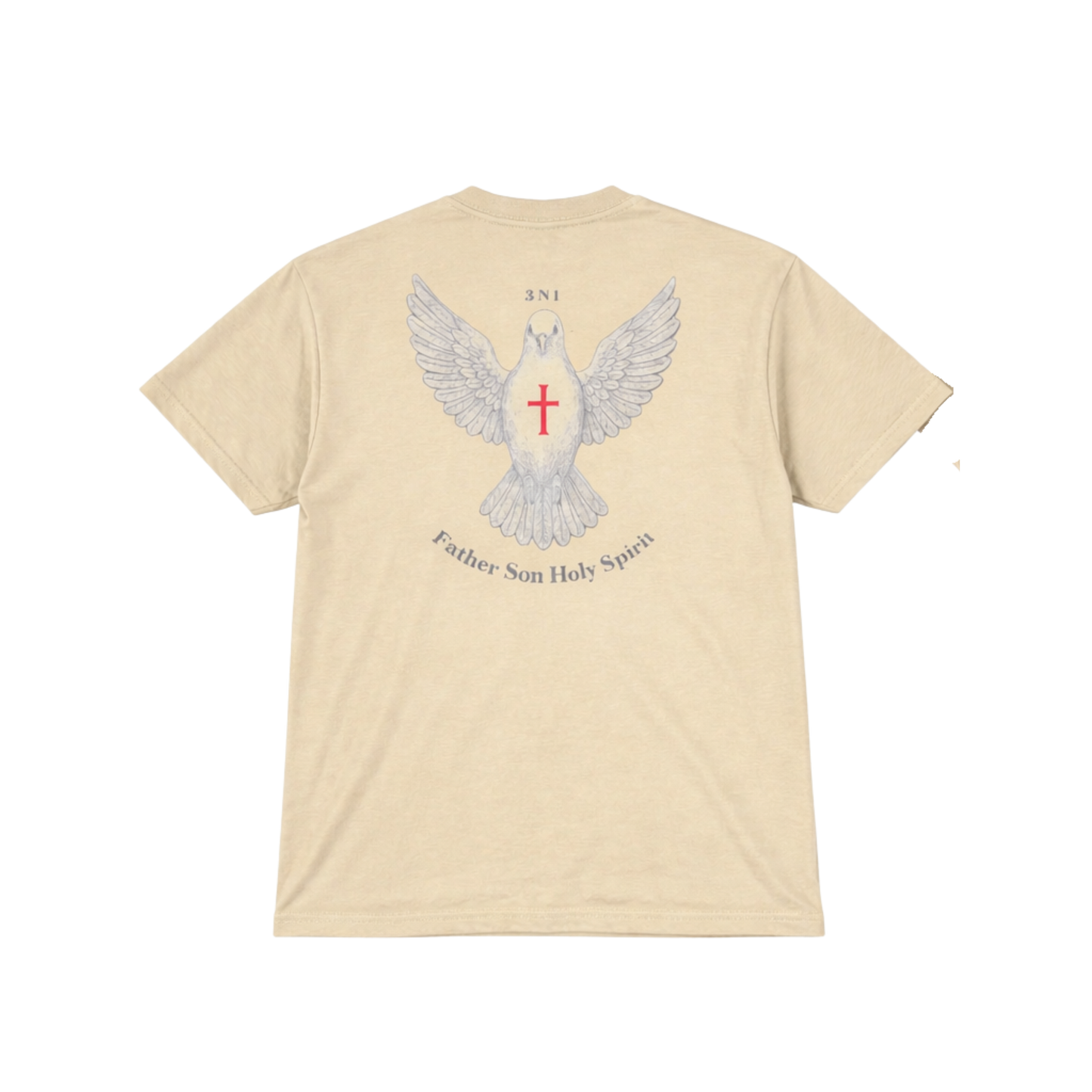 3N1 Cream White Father Son Holy Spirit T-Shirt